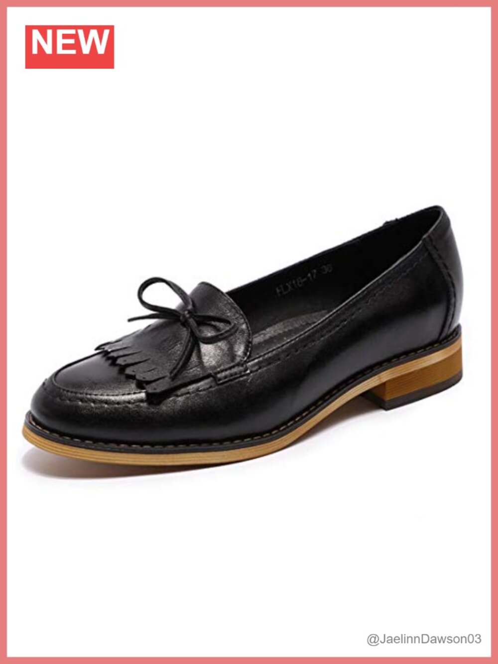 Women's Leather Tassel Loafers Slip-on Flats Office Work Shoes